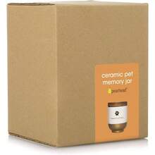 Pet Ceramic Forever in Our Hearts Urn, Pet Memorial, Gold - Aire - Ver 10