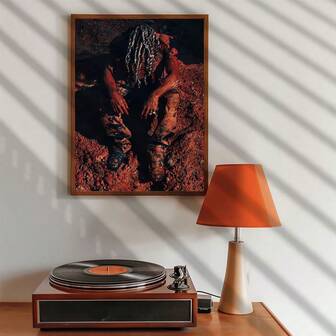 1pc/Set Abstract Music Album Canvas Posters, Music Canvas Wall Arts Paintings,Canvas Murals, Gift Art Murals, Living Room, Bedroom, Bathroom, Office, Corridor, Kitchen Decorative Items,No Frame