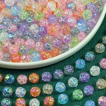 6/10pcs Mixed Acrylic Beads - Bowknot, Heart, Flower, Pentagram Shapes, DIY Bracelet Necklace Keychain Pendant, Jewelry Making Supplies