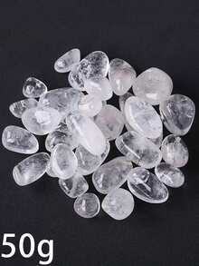 鱼缸装饰石，抛光水晶石，绿玛瑙，玫瑰石英，粉水晶等，50克天然水晶鱼缸，水族箱装饰，彩色鱼缸装饰石1件