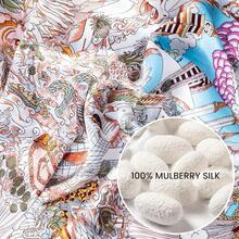 Mulberry Silk Scarfs Small Square Scarfs For Women 21" X 21" Lightweight Square Satin Head Scarf Neck Scarves{"Size_name":"27.5\"","Color_name":"Pink"} - 平克奇 - 查看 4