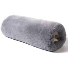 AIYYIPA 1 pieza Calentador de brazos de piel sintética cálida, material suave similar al pelo de conejo, estilo cilíndrico gris. Con detalles cómodos y multiusos, calienta los brazos, adecuado para siestas en la oficina y uso diario, escenarios navideños e invernales