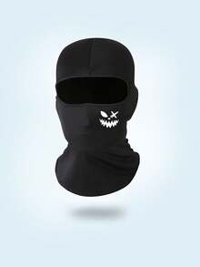1/2/3 Stücke Unisex Böses Lächeln Gesichtsprint Nackengamasche Balaclava, geeignet für Radfahren, Skifahren und andere Outdoor-Aktivitäten