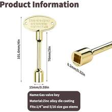 Universal Gas Key, Universal Key Gas Fireplaces, Fits 14 And 516 Gas Stems, Fire Pit And Fireplace, Outdoor Gas Fireplace