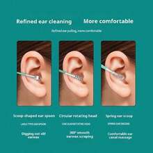 Stainless Steel Ear Cleaning Kit, Professional Spiral Ear Cleaner Tools For Adults, Ear Wax Removal Tool Set With Double-Headed Stainless Steel Ear Picks, Ear Cleaner With Storage Box - 1PC - View 8