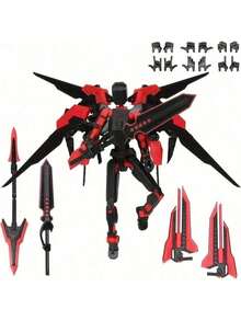 3D 打印 T13 可动人偶、机甲可动人偶、假人 13 机器人、Nova 13 可动人偶、收藏家桌面装饰礼物。 - 彩色 - 查看 18