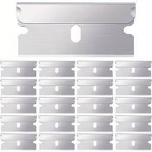 100pc,Stainless Steel Double-Sided Blade - Sharp And Durable, Glides Smoothly, Platinum-Coated For Precision And Comfort, Delivers Efficient Shaving, Water-Washable And Rust-Resistant. Suitable For All Razor Models And As A Replacement For Utility Scrapers. Ideal For Beard, Moustache And Hair Removal For Skincare, Or For Cleaning Stubborn Stains. Exquisite And Practical, It Makes The Perfect Gift For Gentlemen!