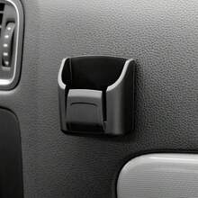 Organizador de llaves de coche de material de PVC con ranura para control remoto - Estante de almacenamiento negro duradero para organizar llaves de coche, tarjetas y accesorios - Se ajusta al tablero y la consola central, soporte para control remoto | Organizador de llaves moderno | Estante de almacenamiento de plástico resistente - Negro - Ver 8
