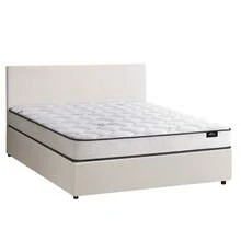 SUN YEE Bed Frame Double Size Gas Lift Boucle Beds With Mattress Set - White - View 8