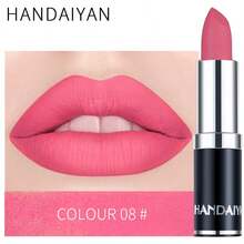 HANDAIYAN Rouge à lèvres mat hydratant, rouge à lèvres velours pour les festivals de musique, les fêtes, les voyages en extérieur, portable, contenu net 3,5 g, convient pour la rentrée scolaire, Halloween, Noël, produits de maquillage, peinture de visage, cosmétiques, convient aux femmes, hiver/printemps, convient pour les cadeaux d'anniversaire, la Saint-Valentin, les fêtes de carnaval, meilleur choix de couleur pour la mode Y2K - Rose bonbon - Voir 13