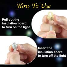 130/60/30pcs Mini Lights,Long Standby Time Waterproof LED Balloon Light,Battery Powered,Ball Lamp For Balloon Paper Lantern Birthday Party Christmas Halloween (Warm) - 暖黃色 - 查看 7