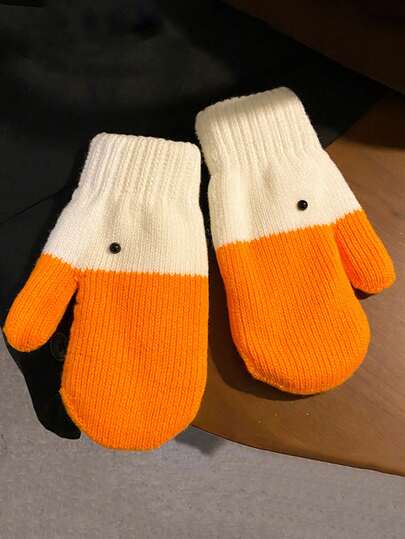 Guanti senza dita in lana soffice e divertenti per ragazze in autunno e inverno, che forniscono calore, isolamento, spessore e protezione. Adatti per coppie innamorate, studenti.