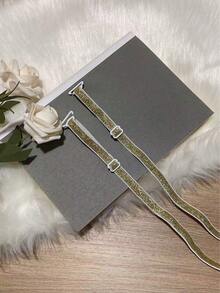 Dây áo ngực có thể điều chỉnh bằng kim loại, có các màu vàng, bạc, trắng, đen, phụ kiện nội y đa năng. - Nhiều màu - Xem 12