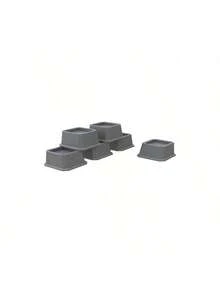 Bed Risers 1 Inch Set Of 6, Heavy Duty Bed Elevators Lifts Up 2, 000 Lbs Furniture Risers Bed Frame And Sofa, - 灰色6個裝+1寸 - 查看 3
