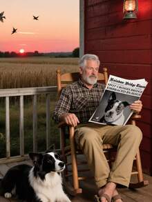 1/2 Custom Pet Memorial Announcement - Customizable Photo & Text, Pet Themed Newspaper, Unique Pet Memorial Reveal, Modern Stylish Design, Rainbow Bridge, Farewell Pet, Pet Heaven,Diy - Multicolor - View 4