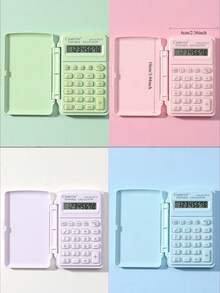 Pratica mini calcolatrice con custodia pieghevole, calcolatrice portatile carina e minimalista, utile per i calcoli, calcolatrice colorata, essenziale per studenti e ufficio, aiuta nell'apprendimento della matematica, un regalo perfetto per studenti, insegnanti, colleghi, amici, adatto per compleanni, vacanze, stile minimalista, regalo per gli amanti della matematica, regalo di laurea, amicizia tra compagni di classe, forniture per la scuola e per il ritorno a scuola