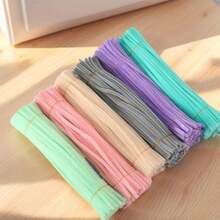 101pcs Multicolor Pipe Cleaner Set Including 100pcs Chenille Sticks With Step-By-Step Tutorial Video, Craft Pipe Cleaners, DIY Craft Flower Project Chenille Stem Holiday Decorations (Light Color Series) - Multicolor - View 5