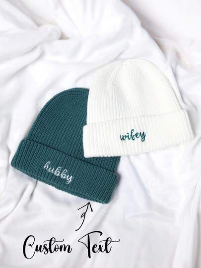 Berretto invernale personalizzato, berretti classici per adulti, berretti invernali cappelli caldi, berretto personalizzato, cappelli con logo/testo personalizzati, elastici, leggeri, caldi, cappelli senza visiera adatti per sci, ciclismo e attività all'aperto, accessorio autunnale/invernale per uomini e donne