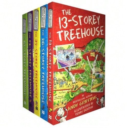 The 13-Storey Treehouse Collection Andy Griffiths And Terry Denton 5 Books Set (Book 1-5) - Sets - View 1