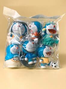 Figuritas de Doraemon para la riqueza, gatos de Doraemon llenos de buena fortuna, decoraciones de autos lindas, figuritas de Doraemon con signos del zodíaco, estatuas pequeñas creativas, decoraciones de muñecas DIY, decoraciones de autos, decoraciones de imanes para refrigerador, decoraciones de paisaje, adecuadas para Acción de Gracias, Halloween, Navidad y otras decoraciones festivas, decoraciones de fondo de pared para fiestas de cumpleaños y juegos de decoración festiva y de cumpleaños para familiares y amigos