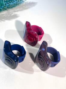 1pc Wood Grain Electronic Counter, Convenient Ring-Shaped Electronic Counter With 8 Channels, Multi-Function Audible Reminder, Settable Value, Digital Display Electronic Counter Ring, Boxed - Multicolor - View 3