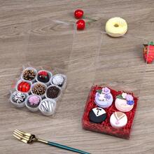 50PCS 3X3X1 Inch Boxes Cookies, Soap, Chocolate Truffles, Donuts, Macarons, Chocolate - Covered Cherries, Bakery Items, Brownies - 50 + 5x5x2 英寸 - 查看 5