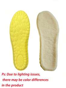 Lamb Wool Warm Insoles, Wool Self-Heating Warm Insoles, Winter Thickened Plush Anti-Odor Soft Insoles, Sports Running, Outdoor Products, Winter Warm Shoes - Multicolor - View 7