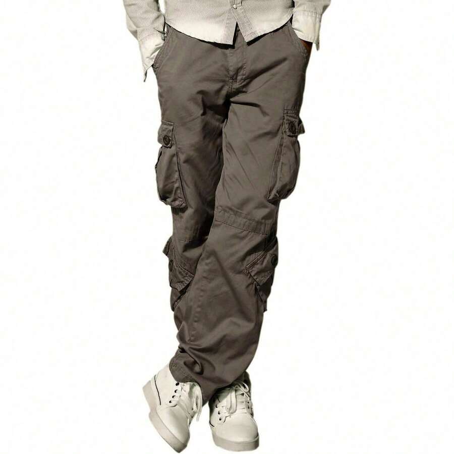 Men's Cargo Pants - 3358 Grayish Green - View 1