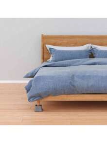 Bed Risers 1 Inch Set Of 6, Heavy Duty Bed Elevators Lifts Up 2, 000 Lbs Furniture Risers Bed Frame And Sofa, - 灰色6個裝+1寸 - 查看 5