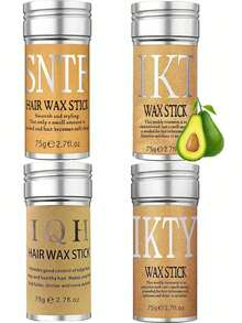 ikt 女士发蜡造型套装，包含发际线梳、木柄梳和尖尾梳，可用于抚平碎发、打造光滑马尾辫、造型和日常发型。