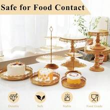 Set Of 9 Cake Stands Metal Cupcake Stand Set Multiple Styles Candy Fruit Display Tower Dert Plate Cake Serving Tray For Birthday Party Wedding Anniversary  Shower Engagement Gold - 金色 - 查看 3