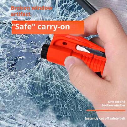 1pc Car Emergency Window Breaker, One-Second Window Punch Hammer Style Mini Auto Safety Hammer, Portable Keychain Easy To Carry And Store