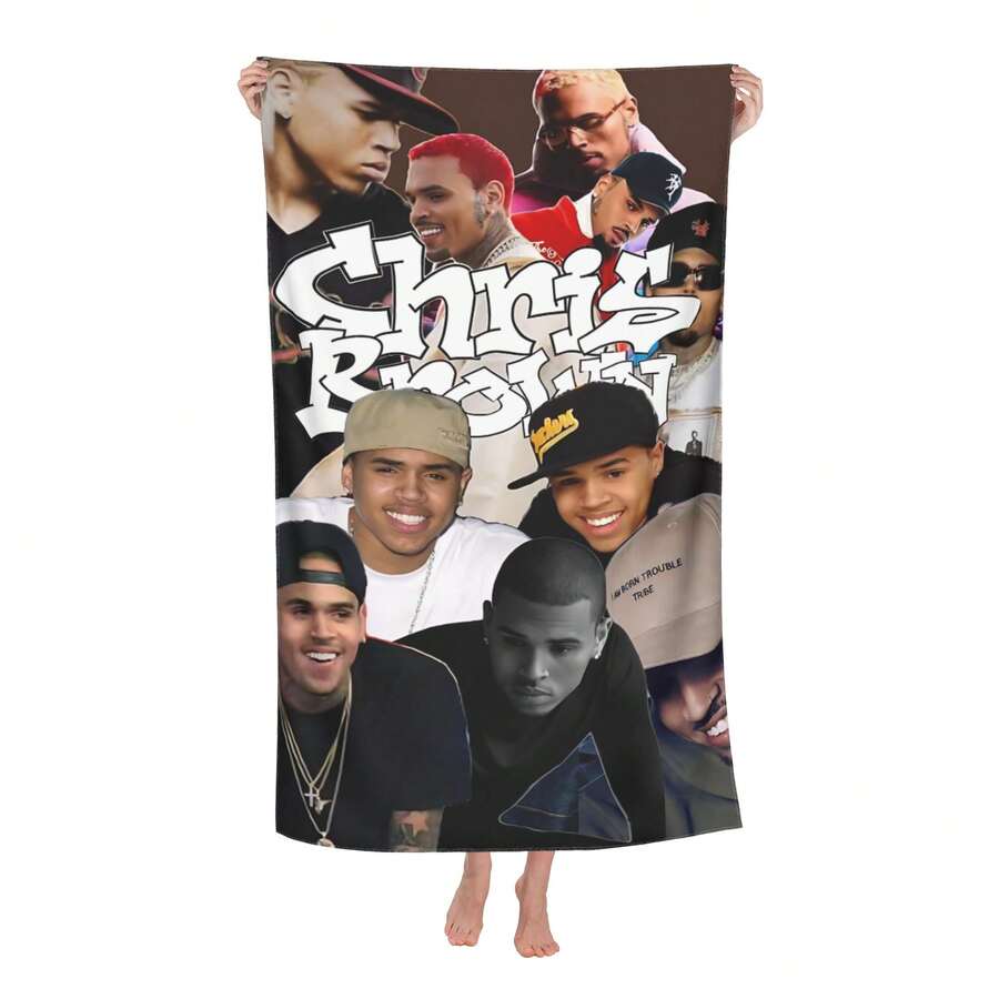 Chris Throw Brown Unisex-Adult Beach Towel