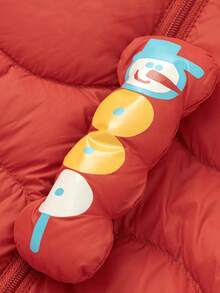 Balabala 女婴轻盈羽绒连体衣 2025 冬季，男女童趣味可爱设计