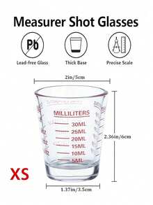 1pc Heat-Resistant Glass Measuring Cup With Precise Markings And Handle, Multipurpose Large Capacity Stackable Storage, Suitable For Coffee, Eagle Beak Design For Easy Pouring, Transparent Container Baking Measuring Tool, Multifunctional Kitchen Utensil For Baking, Milk, Water And Flour - Transparent - View 10