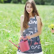 2 Pack Apron Women With Pockets, Adjustable Waterproof Floral Chef Aprons Women Chef Apron Kitchen, Gardening, Cooking, Salon, BBQ Or Baking - ban đầu - Xem 4