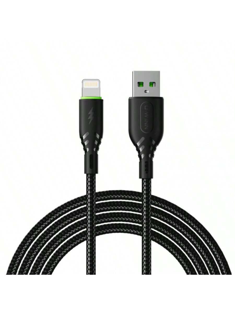 L201 Cable Lightning 2.1A 1M Negro USB 3.0
