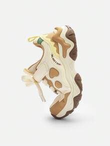 Balabala Mädchen Sneaker Frühling/Herbst 2025, rutschfeste Chunky Sneaker, süßer Stil - Khaki - Übersicht 6