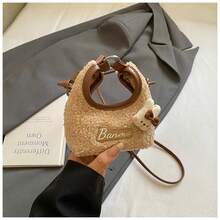 1pc Fluffy Small Handbag For Girl, New Autumn 2025 Furry Shoulder Crossbody Bag, Chic Tote Fur Bag