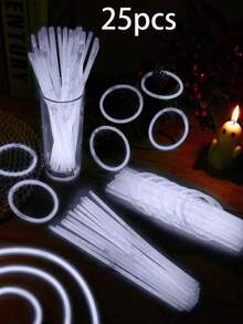 Dây đèn huỳnh quang màu trắng 15/50/100 bóng. Đây là loại đèn có thể phát sáng trong bóng tối và được sử dụng để trang trí. Thời gian chiếu sáng liên tục của chúng dao động từ 8 đến 12 giờ và chúng có thể phát ra ánh sáng. - trắng - Xem 12