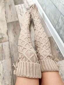 Women's Thigh High Socks, Over-The-Knee Socks, Ladies' Long Socks, Warm And Comfortable For Winter