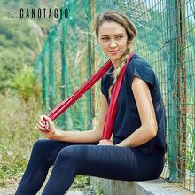 Canotagio Toalla de Microfibra Deportiva para Ejercicio y Viaje. Toalla Ultra Absorbente y Secado Rápido de Micro Fibra. Ligera y Portátil. para el Natación, Gym, Playa y más. (50cm x 100cm, Rosa) - rojo - Ver 4