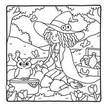 35 صفحة "سيدات ساحرات": كتاب تلوين للبالغين والمراهقين يتضمن فتيات جميلة، سحر الساحرات وحياتهن، ومشاهد مريحة للاسترخاء، مناسب كهدية لعيد الميلاد والكريسماس وعيد الهالوين