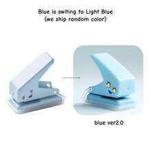 1 件迷你单孔打孔器，6 毫米圆孔，小型微型打孔器，带防滑可拆卸底座和锁，适用于日记本、工艺品、剪贴簿、纸卡、返校、学校用品