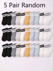 20/10/5 Pairs Unisex Baby Socks, Comfortable & Cute, Suitable For Infants, Newborns, Toddlers. Christmas/Thanksgiving Gift. - Multicolor - View 16