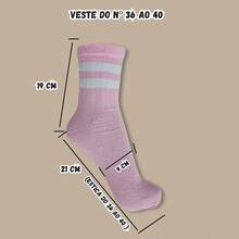 Women's Cotton Socks 05 Pairs With Stripes Mid-Calf - 彩色 - 查看 7