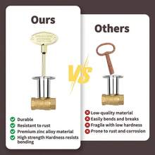 Universal Gas Key, Universal Key Gas Fireplaces, Fits 14 And 516 Gas Stems, Fire Pit And Fireplace, Outdoor Gas Fireplace