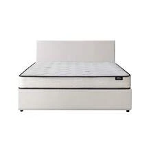 SUN YEE Bed Frame Double Size Gas Lift Boucle Beds With Mattress Set - White - View 7