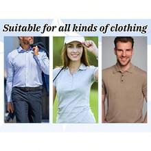 YYC  Shirt Collar Stays 120Pcs Plastic Collar Stays SelfAdhesive Inserts For Dr Shirts No Curl Triangle AntiWarping Edge Suitable For Men And Women Casual And Formal Wear - As Pic - View 5