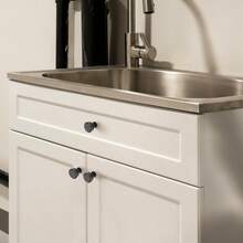 Ravinte Juego de 5 pomos redondos de bronce aceitado para clóset de cocina de un solo agujero accesorios para armarios de cocina - Bronce frotado con aceite - Ver 5